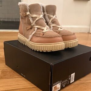 Sorel Women's Tan and Cream Winter and rain boots